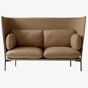 &amp;tradition Cloud LN6 Highback Bank Vidar 333 Zwarte Poten