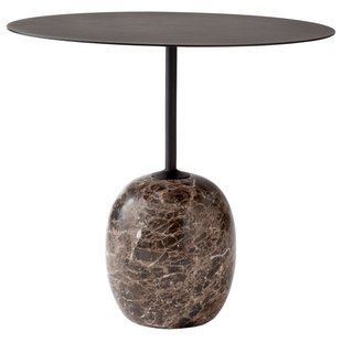 &amp;tradition Lato Bijzettafel Ovaal 40x50 Zwart