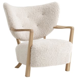 &amp;tradition Wulff Fauteuil Eiken Sheepskin Moonlight