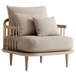 &amp;tradition Fly SC1 Fauteuil Wit Geolied Eiken Karakorum 003