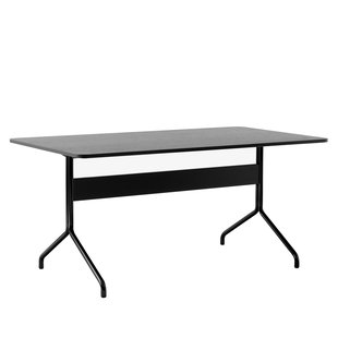 &amp;tradition Pavilion AV18 Tafel 160x90 Zwart Onderstel Zwart Eiken