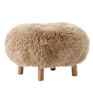 &amp;tradition Little Petra ATD1 Poef Eiken Sheepskin Honey