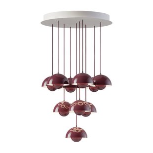 &amp;tradition Flowerpot VP10 Kroonluchter 10 Dark Plum