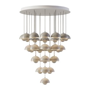 &amp;tradition Flowerpot VP10 Kroonluchter 31 Grey Beige