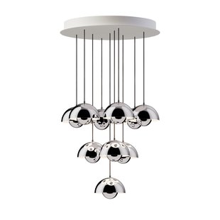 &amp;tradition Flowerpot VP10 Kroonluchter 10 Chrome Plated