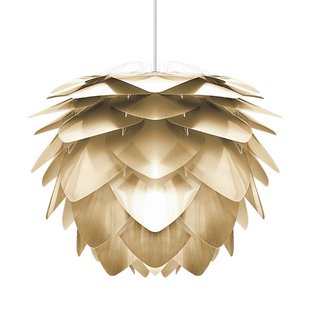 Umage Silvia Medium Hanglamp&Oslash;50 Wit Snoer Messing