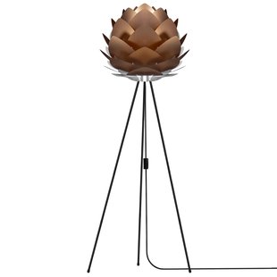 Umage Silvia Medium Tripod VloerlampØ50 Zwart Onderstel Brons Umage Silvia Medium Tripod VloerlampØ50 Zwart Onderstel Brons
