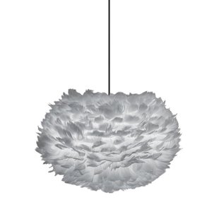 Umage Eos Hanglamp Medium&Oslash;45 Zwart Snoer Lichtgrijs