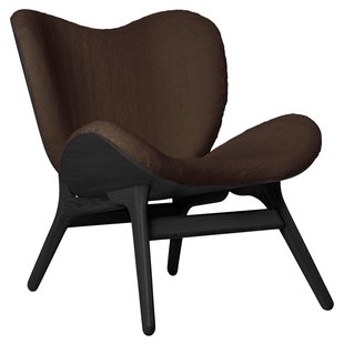 Umage A Conversation Piece Low Fauteuil Zwart Eiken Teddy Brown
