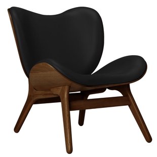 Umage A Conversation Piece Low Fauteuil Donker Eiken Leer Black