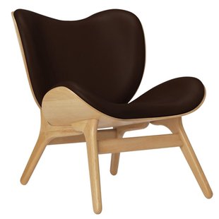 Umage A Conversation Piece Low Fauteuil Naturel Eiken Leer Brown