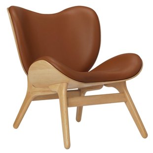 Umage A Conversation Piece Low Fauteuil Naturel Eiken Leer Cognac Umage A Conversation Piece Low Fauteuil Naturel Eiken Leer Cognac