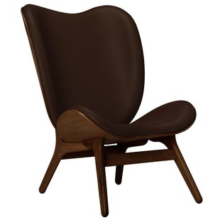 Umage A Conversation Piece Tall Fauteuil Donker Eiken Leer Brown