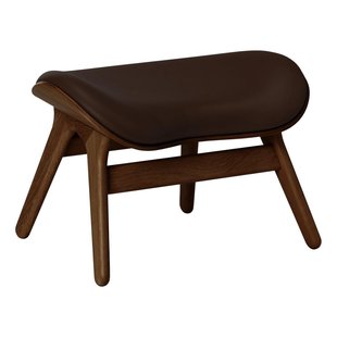 Umage A Conversation Piece Voetenbank Donker Eiken Leer Brown Umage A Conversation Piece Voetenbank Donker Eiken Leer Brown