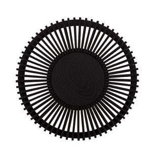 Umage Clava Up Wood Wandlamp Medium&Oslash;35 Zwart Eiken