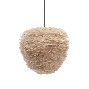 Umage Eos Evia Hanglamp Medium&Oslash;40 Zwart Snoer Lichtbruin