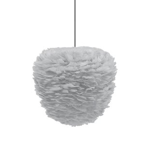 Umage Eos Evia Hanglamp Medium&Oslash;40 Zwart Snoer Lichtgrijs