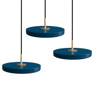 Umage Asteria Micro 3 Cluster Hanglamp LED Messing/Petrol Blue Umage Asteria Micro 3 Cluster Hanglamp LED Messing/Petrol Blue