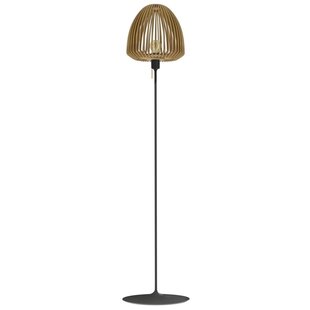 Umage Clava Wood Vloerlamp Zwart Onderstel Naturel Eiken