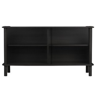 Umage Italic Dressoir Zwart Eiken Glazen Deuren