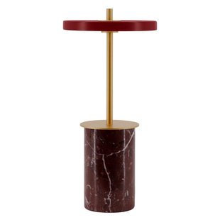 Umage Asteria Move Mini Tafellamp LED Oplaadbaar Rood Marmer