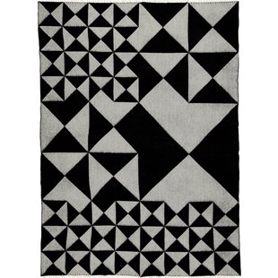 Verpan Mirror Throw Plaid 198x130 Zwart