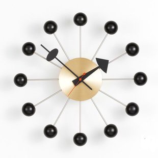 Vitra Ball Clock Klok&Oslash;33 Zwart