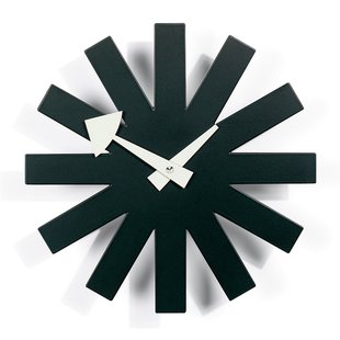 Vitra Asterisk Clock Klok&Oslash;25 Zwart