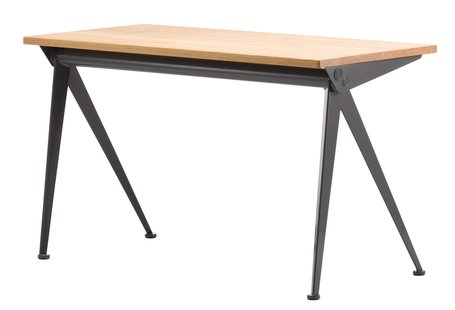 Vitra Compas Direction Bureau 125x60 Geolied Eiken Diepzwart