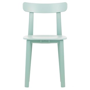 Vitra All Plastic Stoel Ice Grey Viltglijder