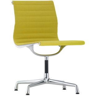 Vitra EA 101 Stoel Geel/ Pastel Groen Onderstel Verchroomd