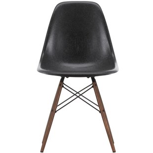 Vitra Eames DSW Fiberglass Stoel Esdoorn Donker Elephant Hide Grey