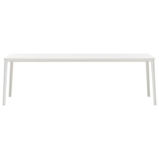 Vitra Plate Tafel 180x90 MDF Gepoedercoat Wit Onderstel Wit