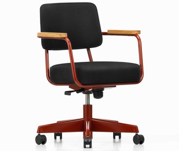 Vitra Fauteuil Direction Pivotant Bureaustoel Jap Red Twill 06
