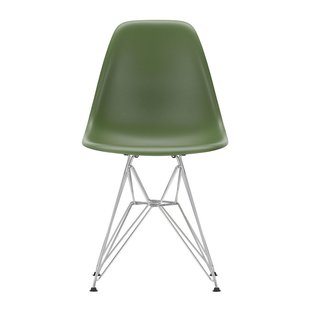 Vitra Eames DSR Stoel Verchroomd Onderstel Forest