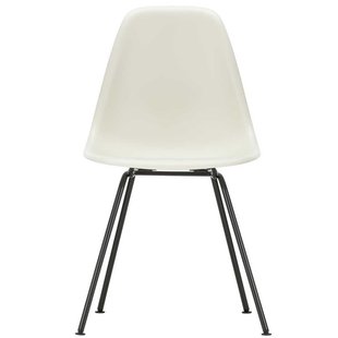 Vitra Eames DSX Stoel Zwart Gepoedercoat Onderstel Pebble
