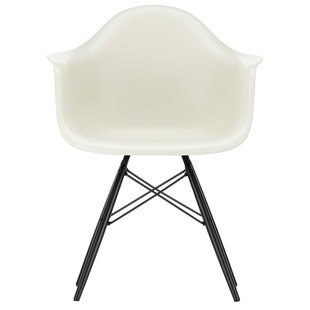 Vitra Eames DAW Stoel Zwart Esdoorn Onderstel Pebble Vitra Eames DAW Stoel Zwart Esdoorn Onderstel Pebble