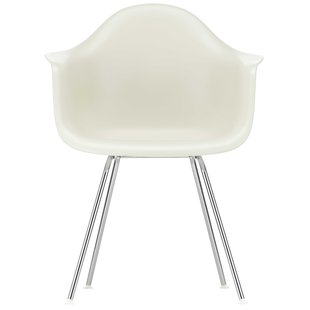 Vitra Eames DAX Stoel Verchroomd Onderstel Pebble