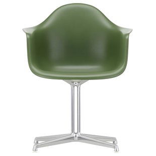 Vitra Eames DAL Stoel RE Aluminium Onderstel Witte Viltjes Forest Vitra Eames DAL Stoel RE Aluminium Onderstel Witte Viltjes Forest
