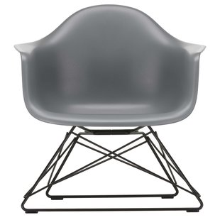 Vitra Eames LAR Loungestoel Zwart Onderstel Granite Grey
