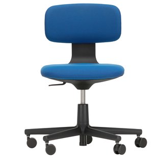 Vitra Rookie Bureaustoel Low Blue/Coconut Zwart Onderstel