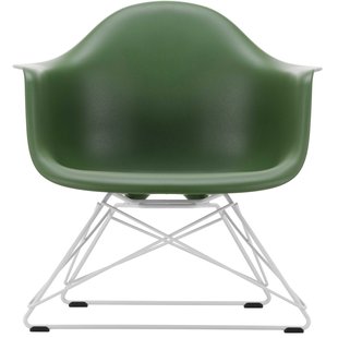 Vitra Eames LAR Loungestoel Wit Onderstel Forest Vitra Eames LAR Loungestoel Wit Onderstel Forest