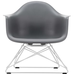 Vitra Eames LAR Loungestoel Wit Onderstel Granite Grey