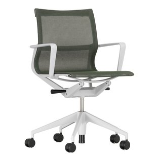 Vitra Physix Bureaustoel Soft Grey Onderstel Trioknit Reed
