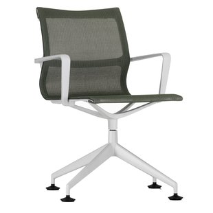 Vitra Physix Vergaderstoel Wit Frame Trioknit Reed