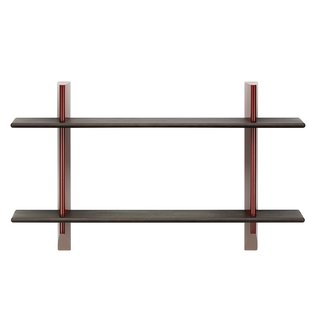Vitra Rayonnage Mural Wandplank Donker Eiken Japanese Red