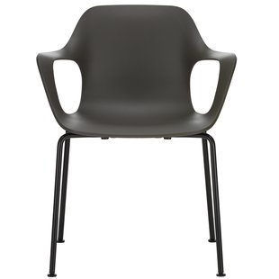 Vitra HAL RE Armchair Basic Dark Onderstel Basalt Vitra HAL RE Armchair Basic Dark Onderstel Basalt