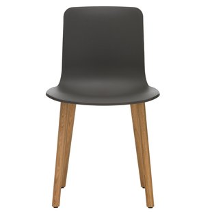 Vitra HAL RE Stoel Eiken Onderstel Basalt