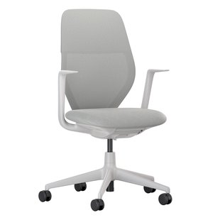 Vitra ACX Mesh Fixed Bureaustoel Grijs Onderstel Stone Grey Vitra ACX Mesh Fixed Bureaustoel Grijs Onderstel Stone Grey