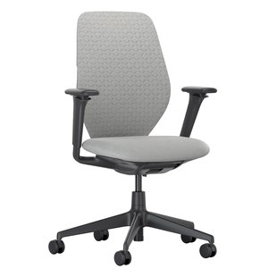 Vitra ACX Soft 3D Bureaustoel Zwart Onderstel Stone Grey